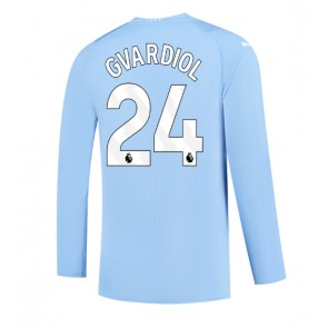 Manchester City Josko Gvardiol #24 Hjemmebanetrøje 2023-24 Lange ærmer
